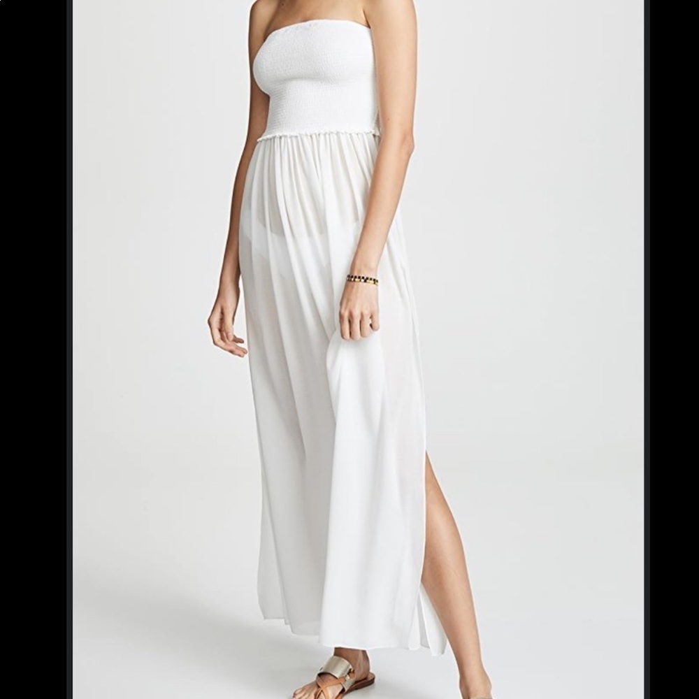 Rant Brook Calista Cover Up white maxi dress